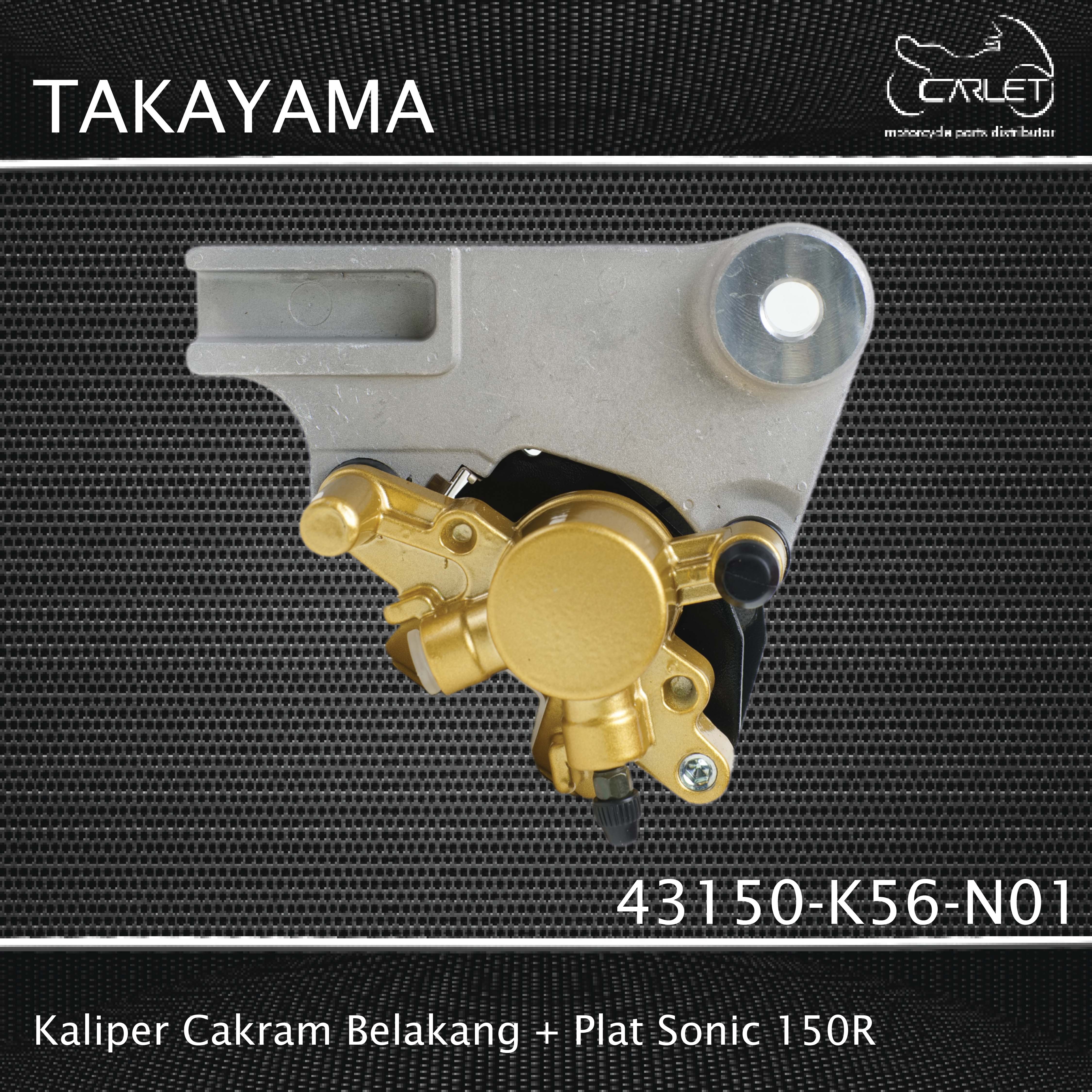 Takayama Kaliper Belakang + Plat Sonic 150R